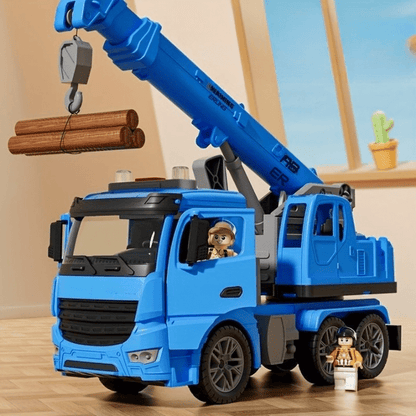 Skanto | Construction Vehicle with Lights, Sound, and Movable Crane Arm (Ages 3+)