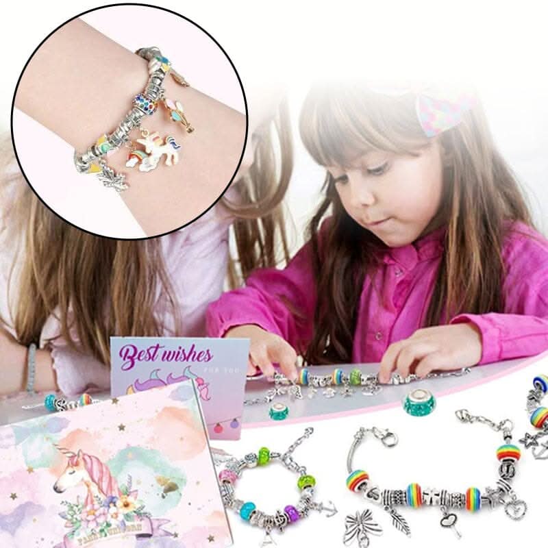 Kalsten | Creative Bracelet Craft Kit for Girls with Sparkling Charms