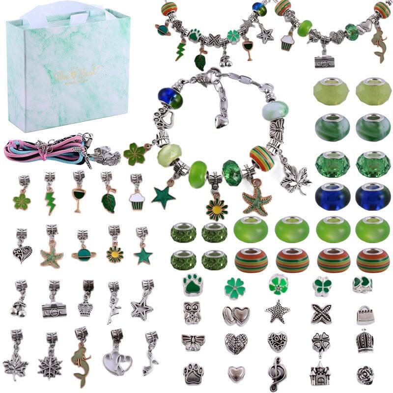 BowLift | Creative Bracelet Craft Kit for Girls with Sparkling Charms