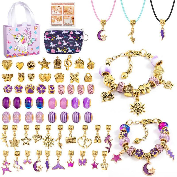 Kalsten | Creative Bracelet Craft Kit for Girls with Sparkling Charms