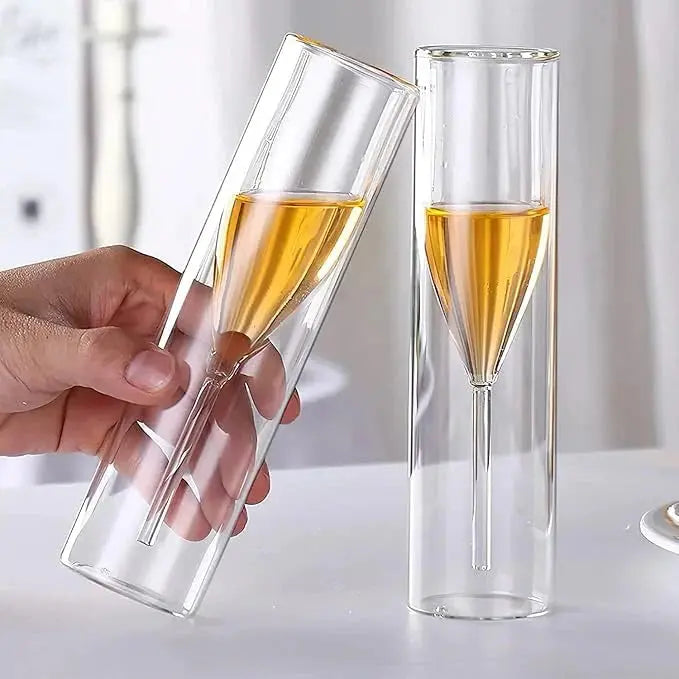 Kalsten | Crystal glasses with floating effect for champagne