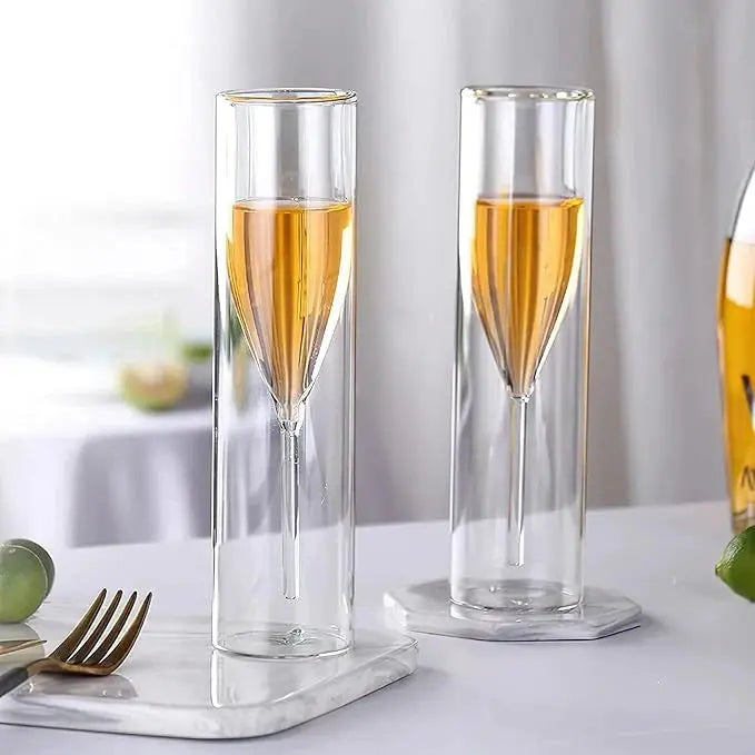Kalsten | Crystal glasses with floating effect for champagne