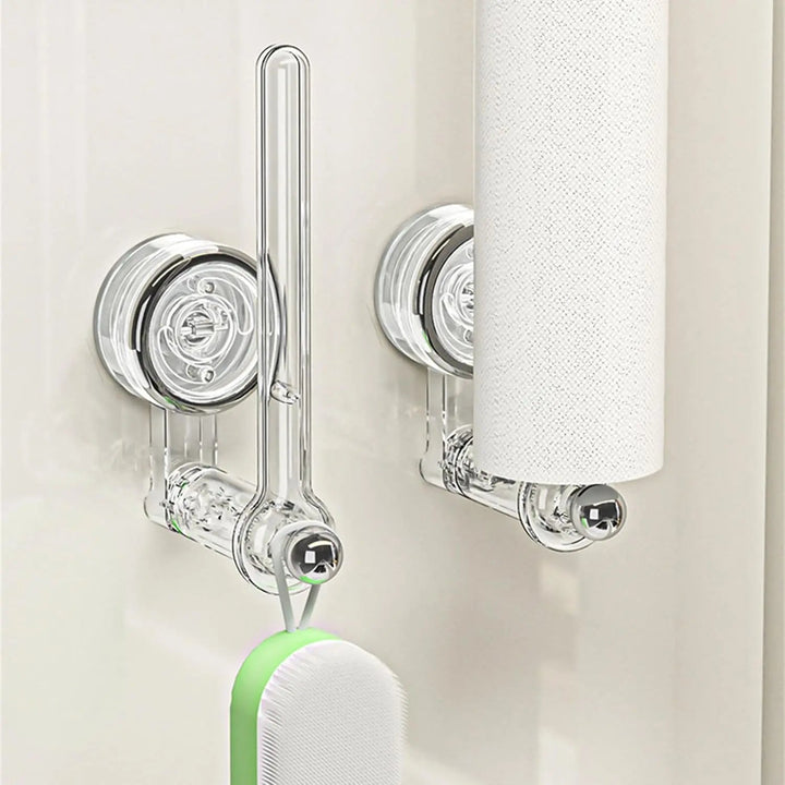Kalsten | Kitchen roll holder with vacuum suction cup – Drill-free & reusable