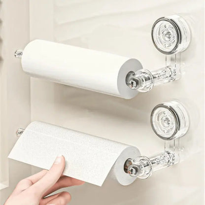Kalsten | Kitchen roll holder with vacuum suction cup – Drill-free & reusable
