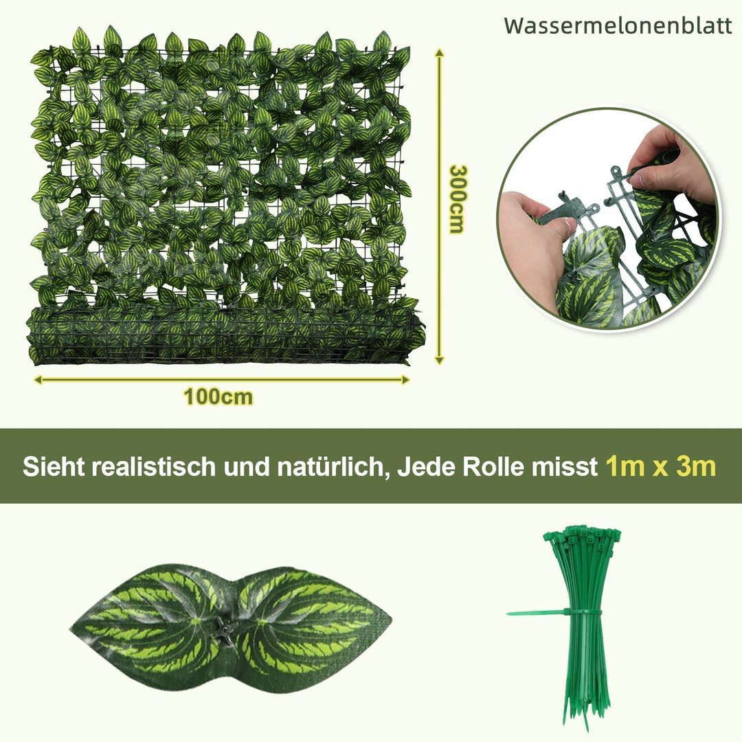 Artificial Ivy Hedge Privacy Screen 1x3m | Kalsten