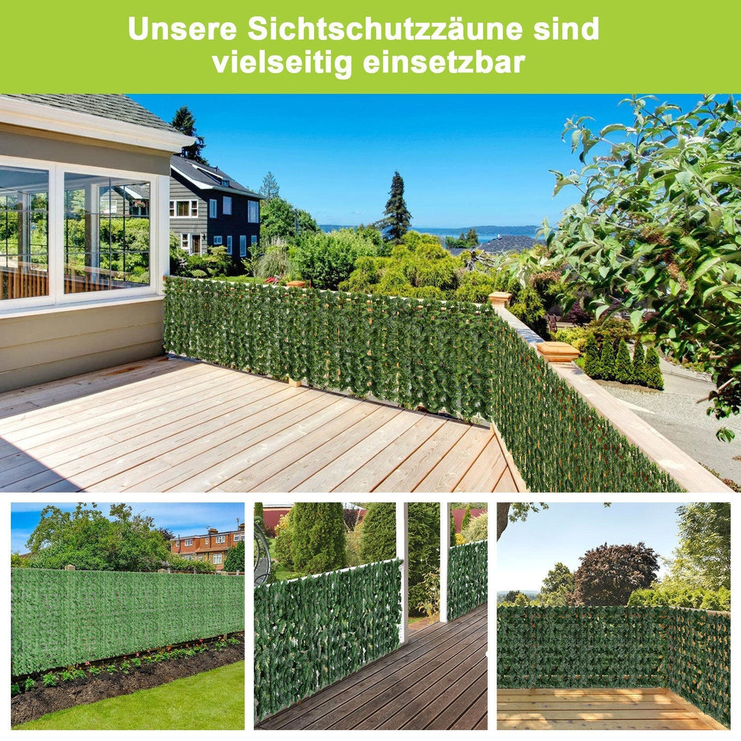 Artificial Ivy Hedge Privacy Screen 1x3m | Kalsten