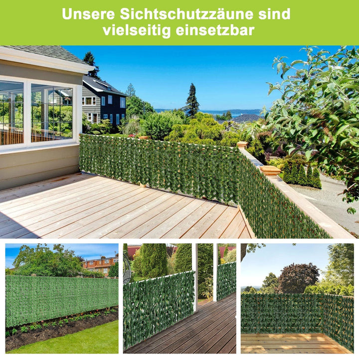 Artificial Ivy Hedge Privacy Screen 1x3m | Kalsten