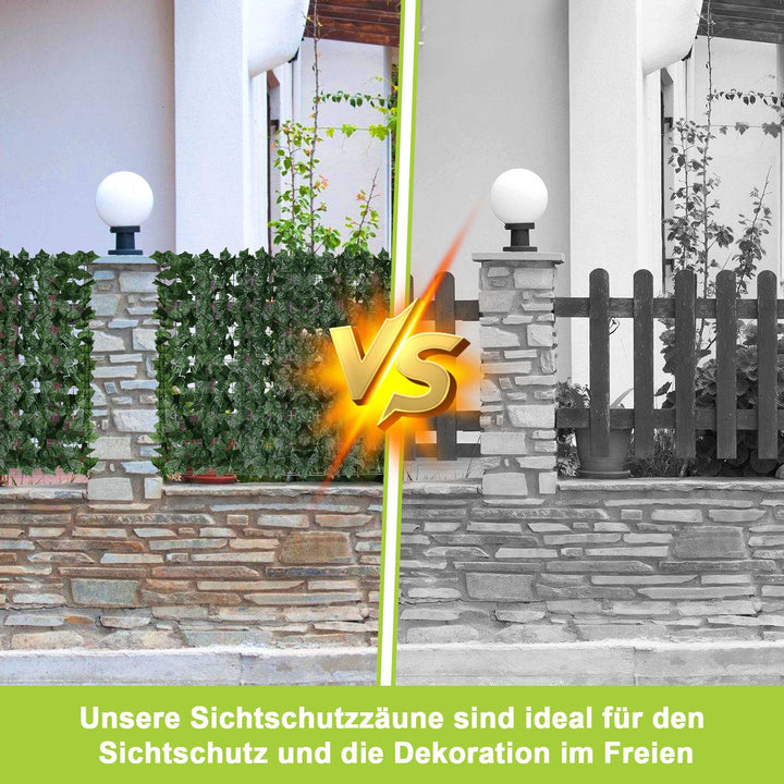 Artificial Ivy Hedge Privacy Screen 1x3m | Kalsten