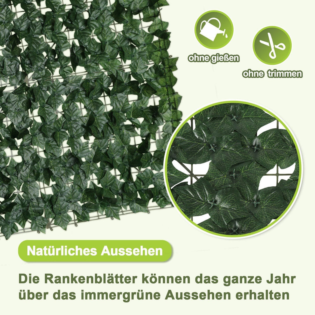 Artificial Ivy Hedge Privacy Screen 1x3m | Kalsten