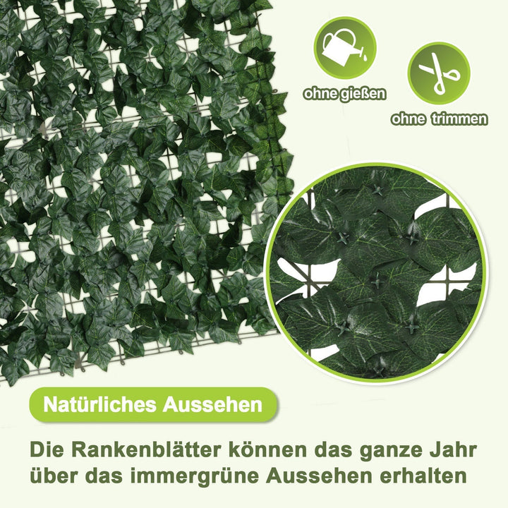 Artificial Ivy Hedge Privacy Screen 1x3m | Kalsten