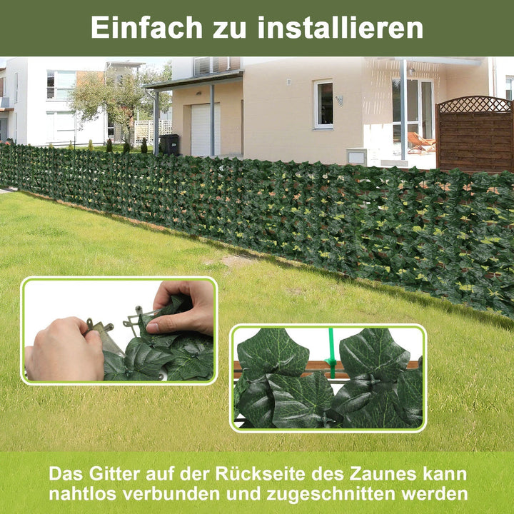 Artificial Ivy Hedge Privacy Screen 1x3m | Kalsten