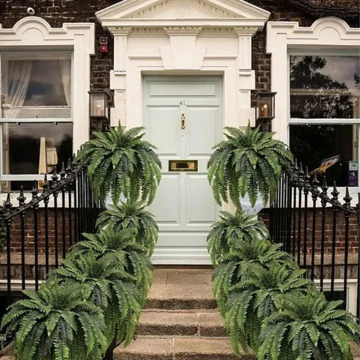 Kalsten | Artificial Boston Fern Bundle - UV resistant & easy to care for (18 stems)