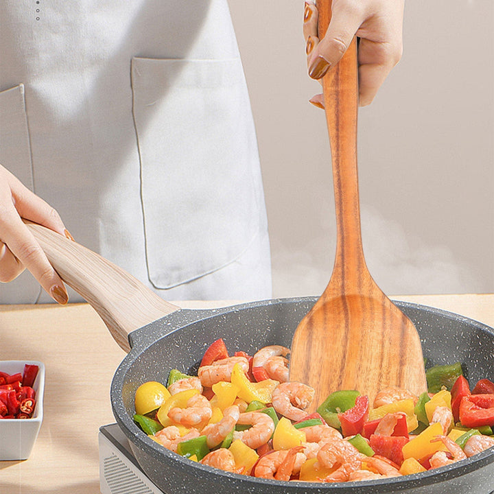 Organic Teak Wood Kitchen Utensil Set