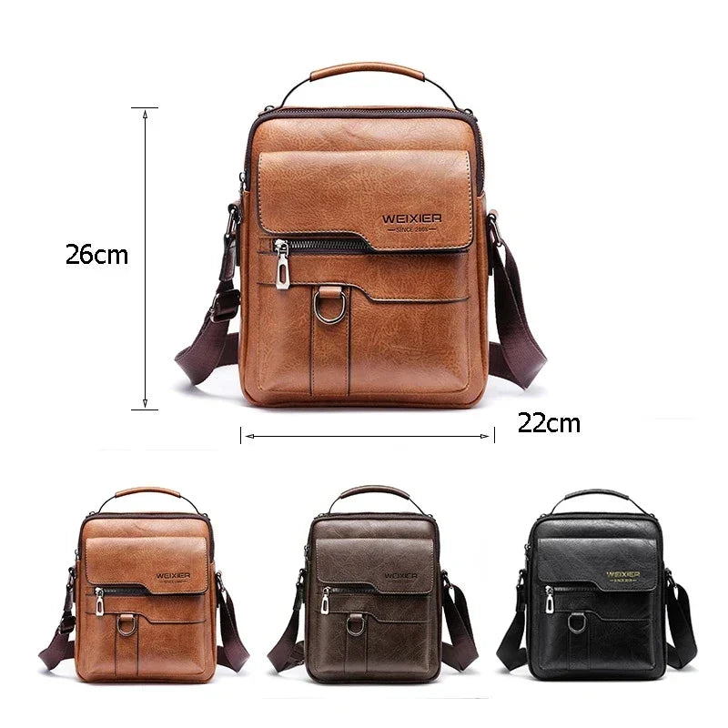 Kalsten | Men's Genuine Leather Shoulder Bag | Durable, Adjustable Strap & Ideal for Work or Leisure