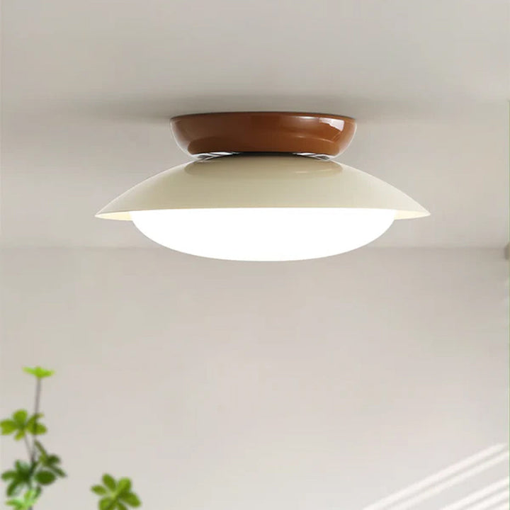 Ceiling Light Metal Dome 17.7 in Indoor Use Serene Mid-Century Style Warm Glow | Kalsten