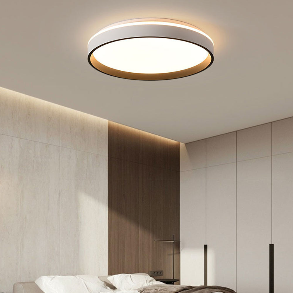 Ceiling Light Acrylic Round 15.7 in 2.8 in Indoor Bedroom Living Room LED Modern Minimalist Flush Mount Fixture | Kalsten