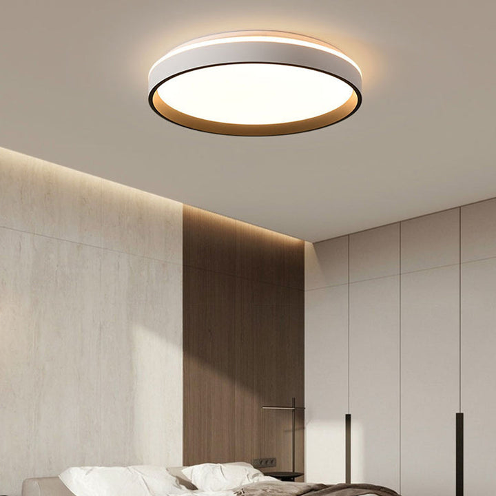 Ceiling Light Acrylic Round 15.7 in 2.8 in Indoor Bedroom Living Room LED Modern Minimalist Flush Mount Fixture | Kalsten