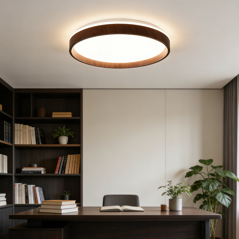 Ceiling Light Acrylic Round 15.7 in 2.8 in Indoor Bedroom Living Room LED Modern Minimalist Flush Mount Fixture | Kalsten