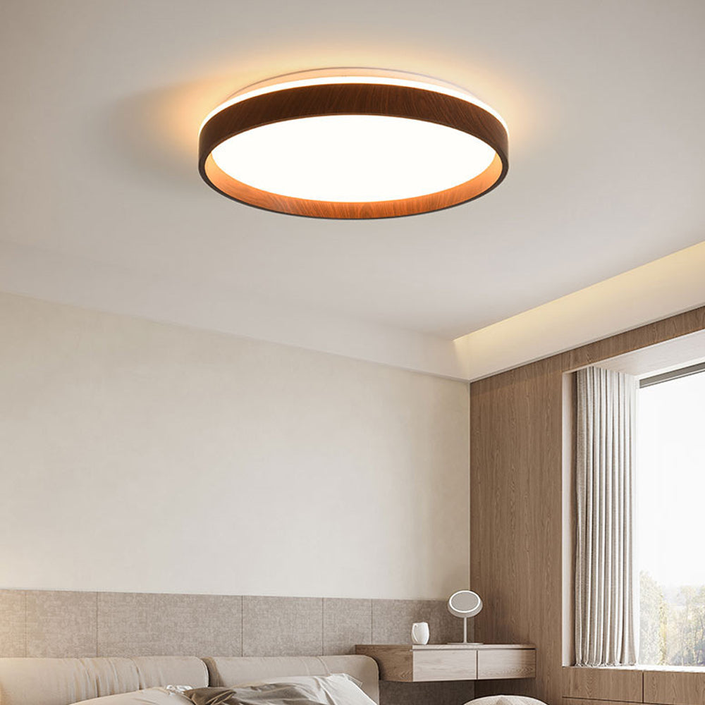 Ceiling Light Acrylic Round 15.7 in 2.8 in Indoor Bedroom Living Room LED Modern Minimalist Flush Mount Fixture | Kalsten
