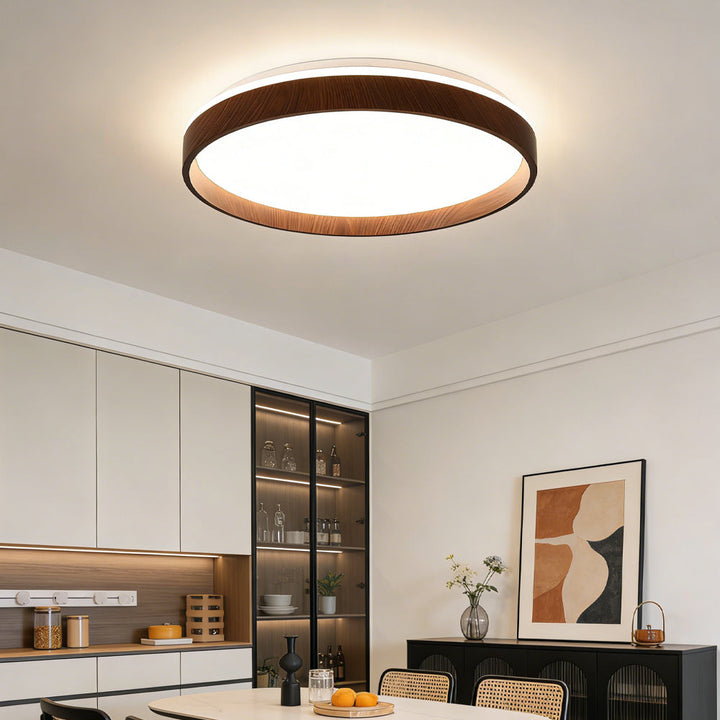 Ceiling Light Acrylic Round 15.7 in 2.8 in Indoor Bedroom Living Room LED Modern Minimalist Flush Mount Fixture | Kalsten
