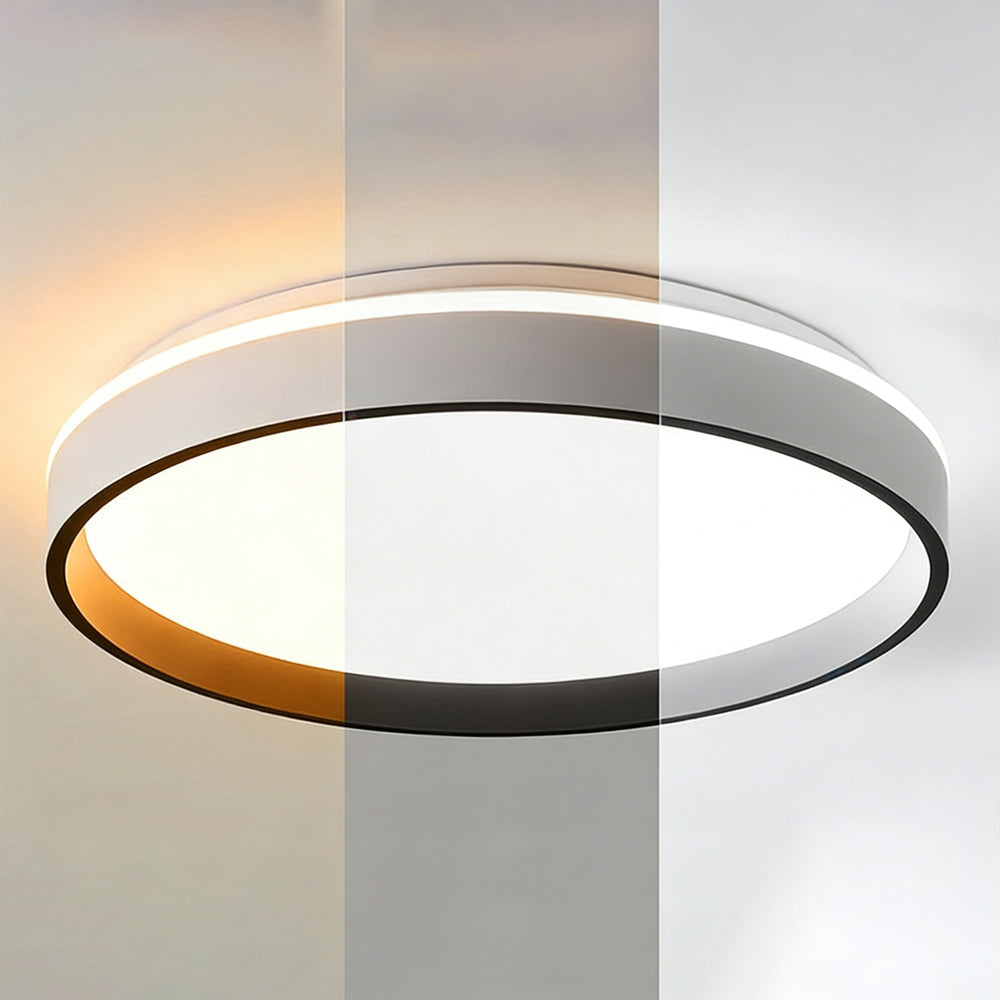 Ceiling Light Acrylic Round 15.7 in 2.8 in Indoor Bedroom Living Room LED Modern Minimalist Flush Mount Fixture | Kalsten