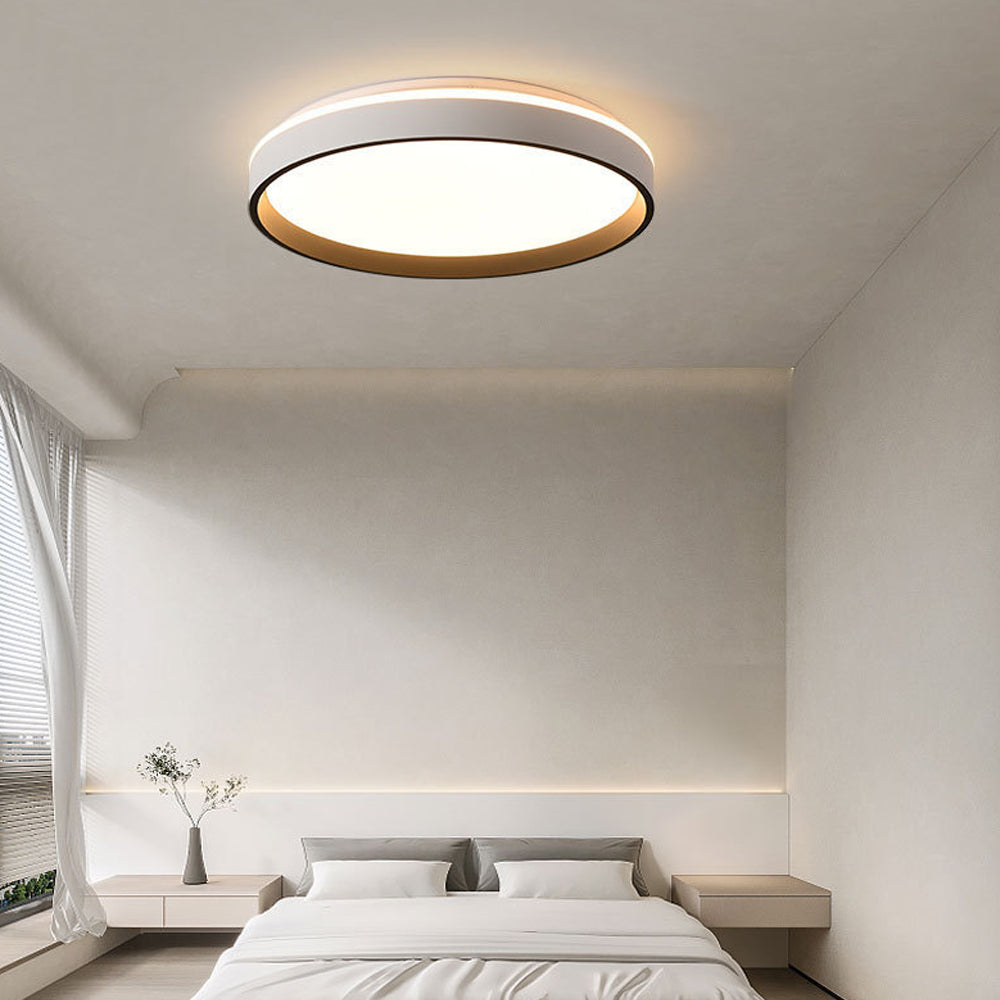 Ceiling Light Acrylic Round 15.7 in 2.8 in Indoor Bedroom Living Room LED Modern Minimalist Flush Mount Fixture | Kalsten