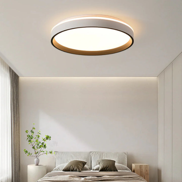 Ceiling Light Acrylic Round 15.7 in 2.8 in Indoor Bedroom Living Room LED Modern Minimalist Flush Mount Fixture | Kalsten