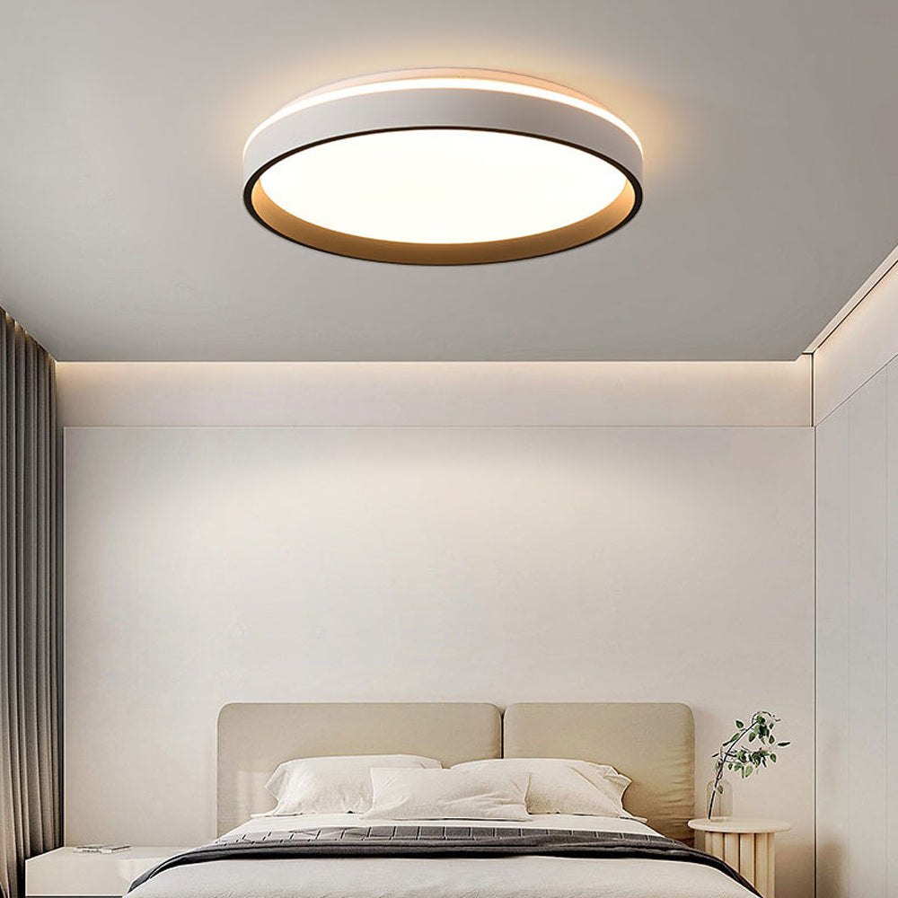 Ceiling Light Acrylic Round 15.7 in 2.8 in Indoor Bedroom Living Room LED Modern Minimalist Flush Mount Fixture | Kalsten