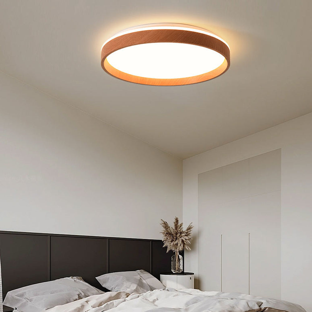 Ceiling Light Acrylic Round 15.7 in 2.8 in Indoor Bedroom Living Room LED Modern Minimalist Flush Mount Fixture | Kalsten
