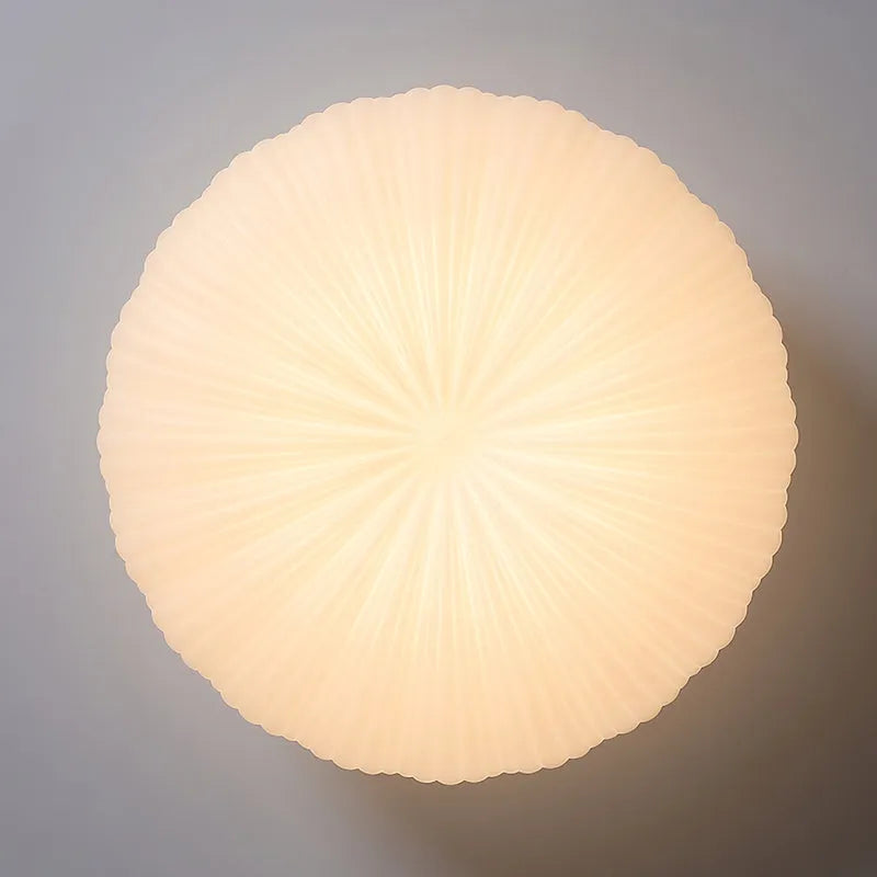 Ceiling Light Metal PE Acrylic 7.9 in Round Modern Indoor LED Fixture Bedroom Living Room Dining Area | Kalsten