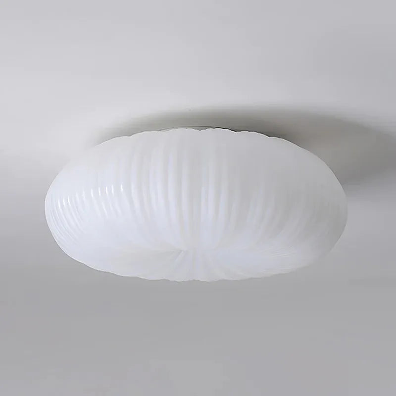 Ceiling Light Metal PE Acrylic 7.9 in Round Modern Indoor LED Fixture Bedroom Living Room Dining Area | Kalsten