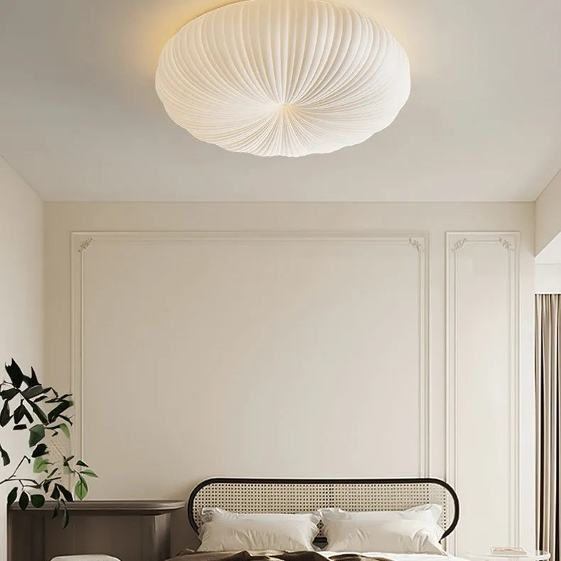 Ceiling Light Metal PE Acrylic 7.9 in Round Modern Indoor LED Fixture Bedroom Living Room Dining Area | Kalsten