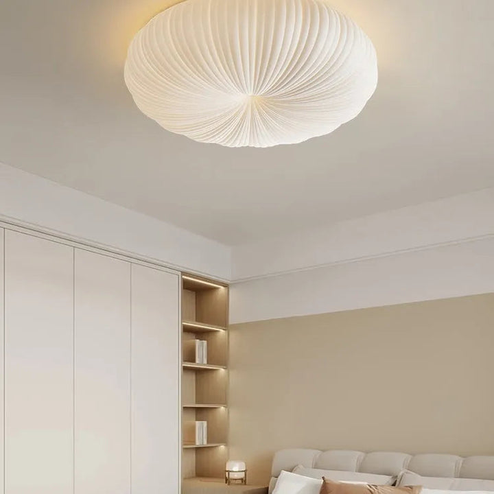 Ceiling Light Metal PE Acrylic 7.9 in Round Modern Indoor LED Fixture Bedroom Living Room Dining Area | Kalsten