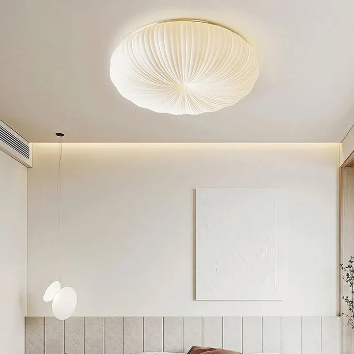 Ceiling Light Metal PE Acrylic 7.9 in Round Modern Indoor LED Fixture Bedroom Living Room Dining Area | Kalsten