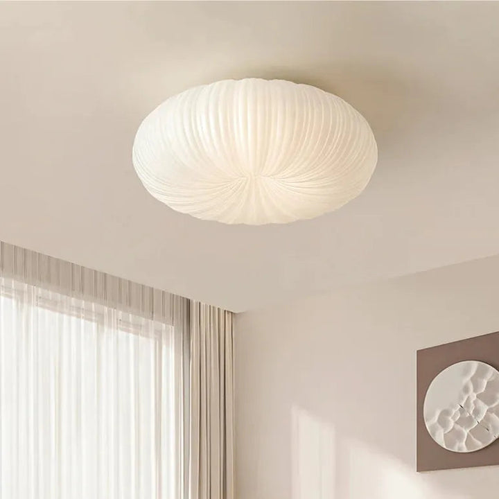 Ceiling Light Metal PE Acrylic 7.9 in Round Modern Indoor LED Fixture Bedroom Living Room Dining Area | Kalsten
