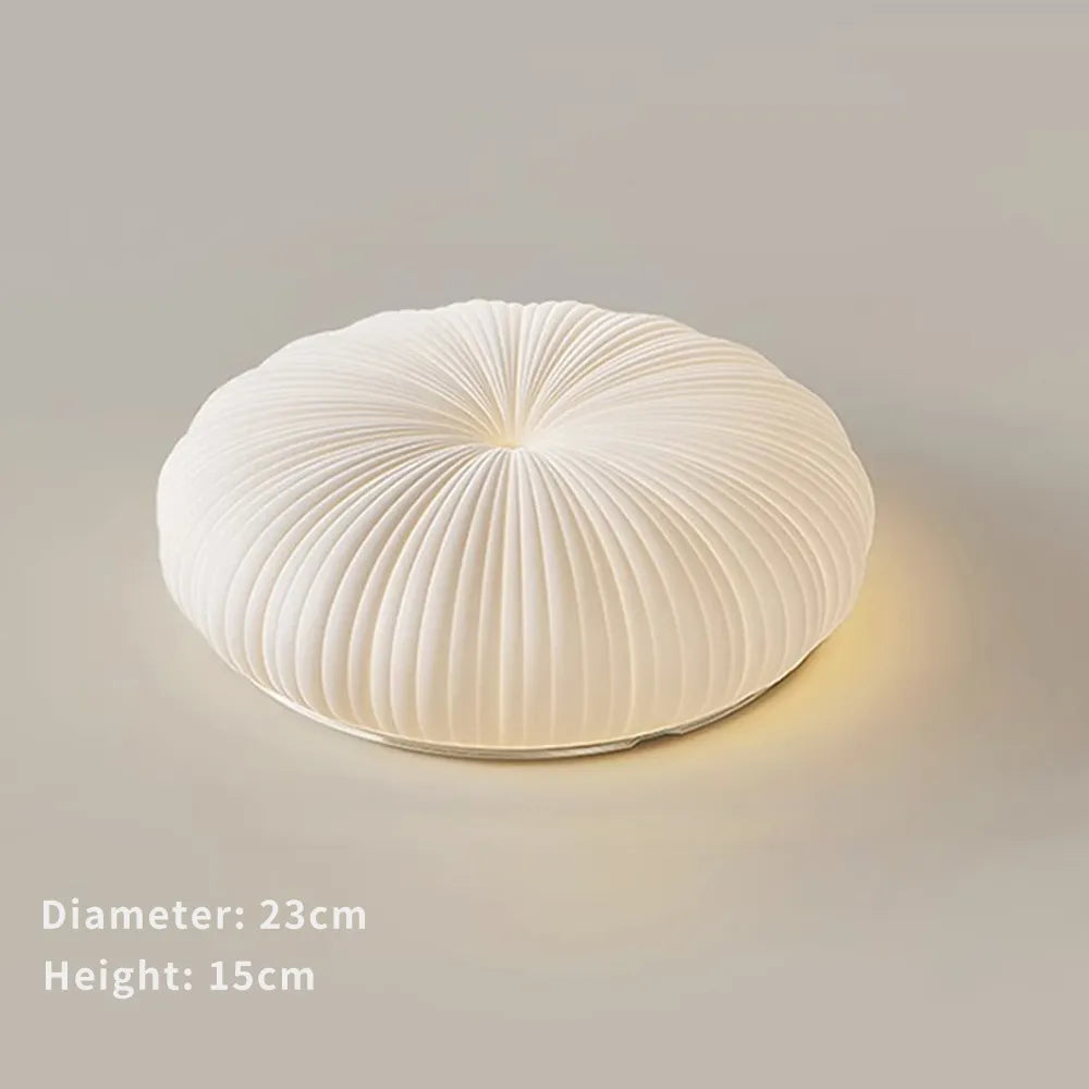 Ceiling Light Metal PE Acrylic 7.9 in Round Modern Indoor LED Fixture Bedroom Living Room Dining Area | Kalsten