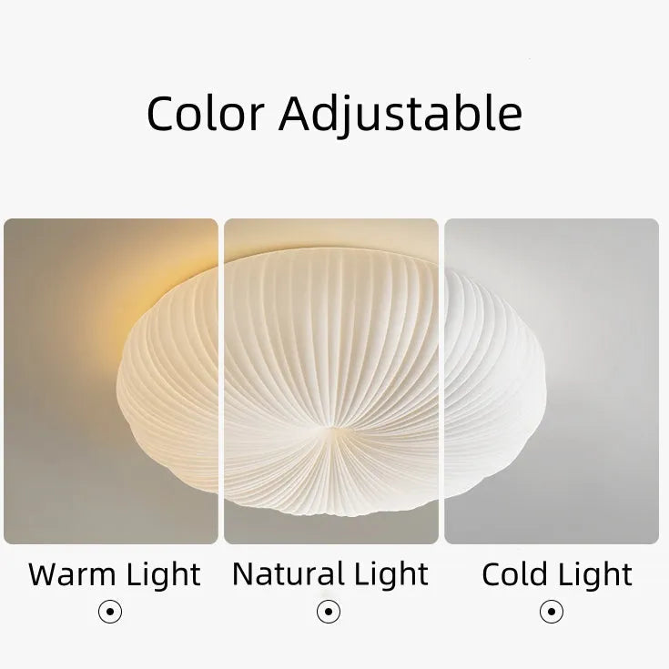 Ceiling Light Metal PE Acrylic 7.9 in Round Modern Indoor LED Fixture Bedroom Living Room Dining Area | Kalsten