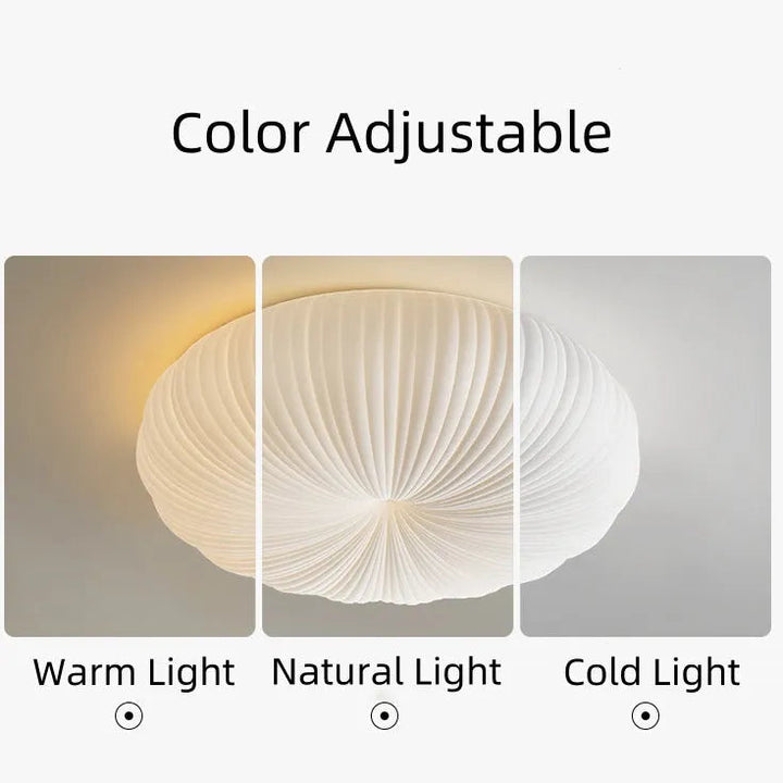 Ceiling Light Metal PE Acrylic 7.9 in Round Modern Indoor LED Fixture Bedroom Living Room Dining Area | Kalsten