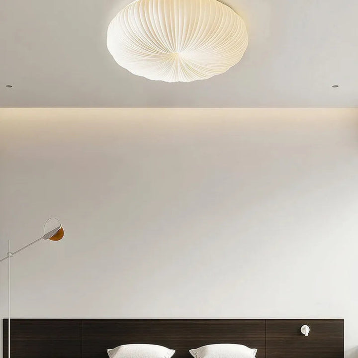 Ceiling Light Metal PE Acrylic 7.9 in Round Modern Indoor LED Fixture Bedroom Living Room Dining Area | Kalsten