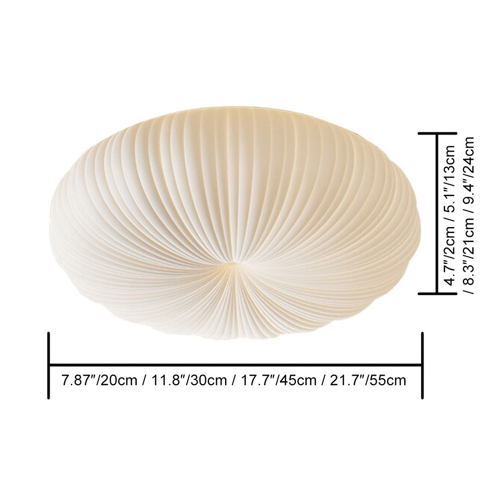 Ceiling Light Metal PE Acrylic 7.9 in Round Modern Indoor LED Fixture Bedroom Living Room Dining Area | Kalsten