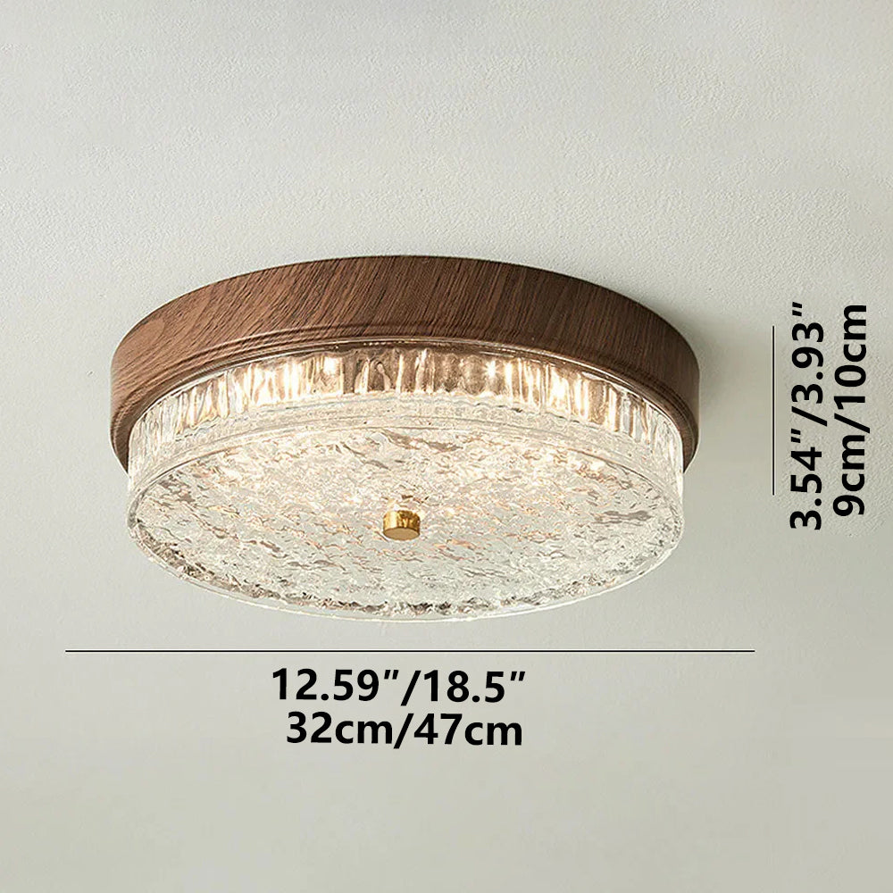 Ceiling Light Glass LED 12.6 in Indoor Bedroom Living Room Dining Room Modern Fixture | Kalsten