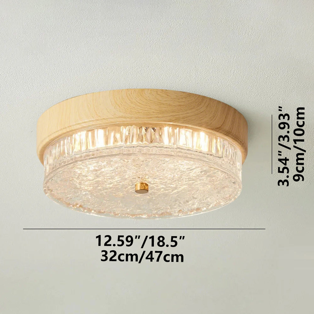 Ceiling Light Glass LED 12.6 in Indoor Bedroom Living Room Dining Room Modern Fixture | Kalsten