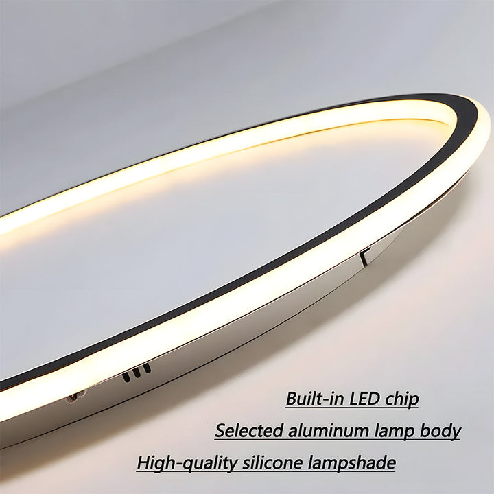 Ceiling Light Aluminum LED 11.8 in Ultra-Thin Indoor Living Room Bedroom Dining Room Office Modern Fixture | Kalsten