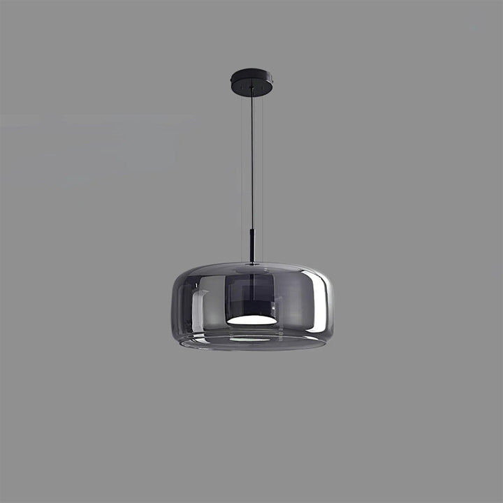 Pendant Light Glass Dome 10.2 in Smoked Kitchen Dining Room Hanging Ceiling Lamp Minimalist Modern Indoor Fixture | Kalsten