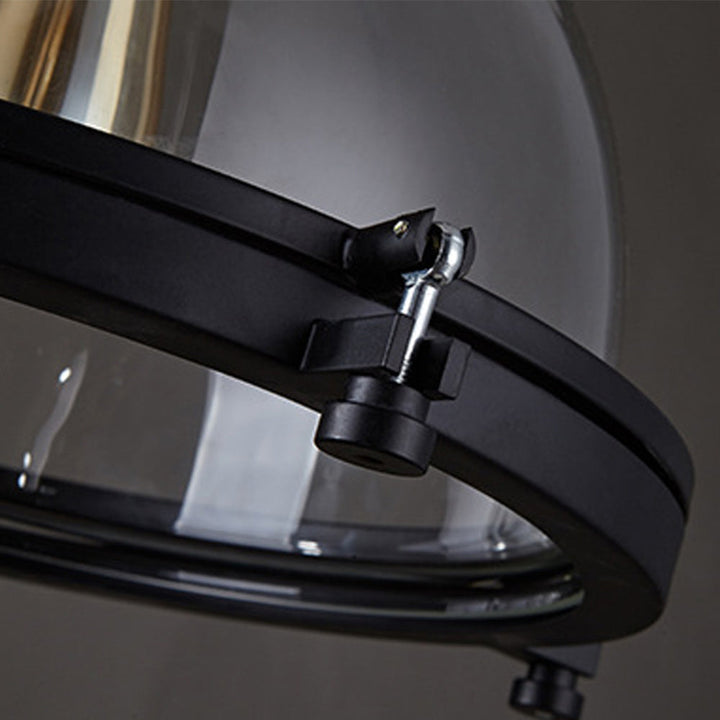 Pendant Light Iron Glass 12.2 in Indoor Dining Room Kitchen Island Bedroom Hanging Lamp Vintage Style | Kalsten