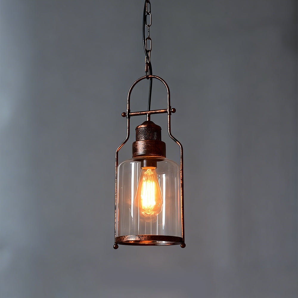 Pendant Light Metal 7.9 in Diameter 17.7 in Height Indoor Hallway Dining Room Living Room Vintage Industrial Style | Kalsten