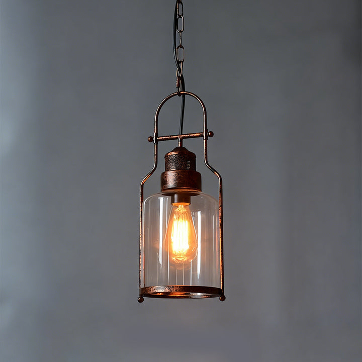 Pendant Light Metal 7.9 in Diameter 17.7 in Height Indoor Hallway Dining Room Living Room Vintage Industrial Style | Kalsten