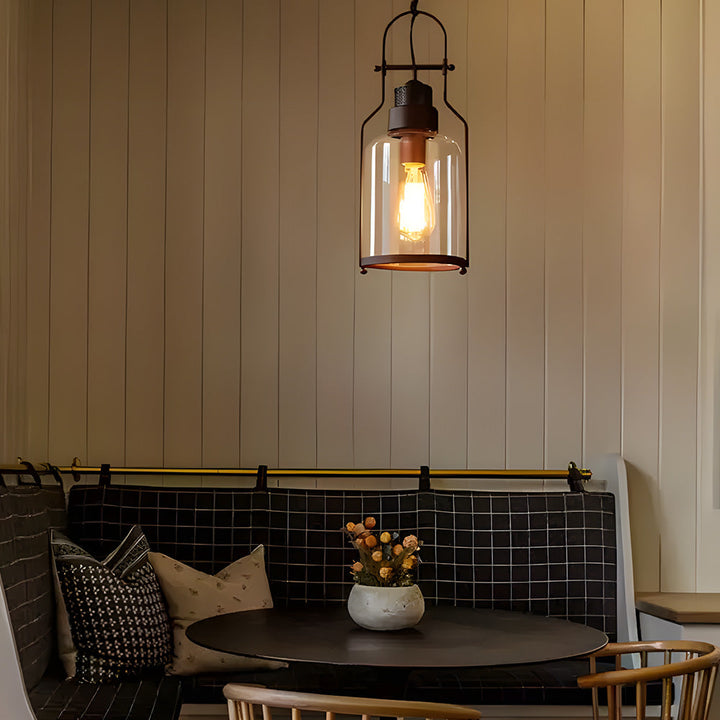 Pendant Light Metal 7.9 in Diameter 17.7 in Height Indoor Hallway Dining Room Living Room Vintage Industrial Style | Kalsten
