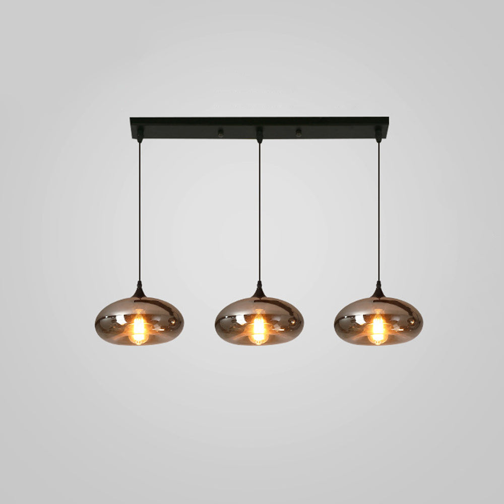 Pendant Light Glass Adjustable 11 in Indoor Dining Room Kitchen Island Ceiling Lamp | Kalsten