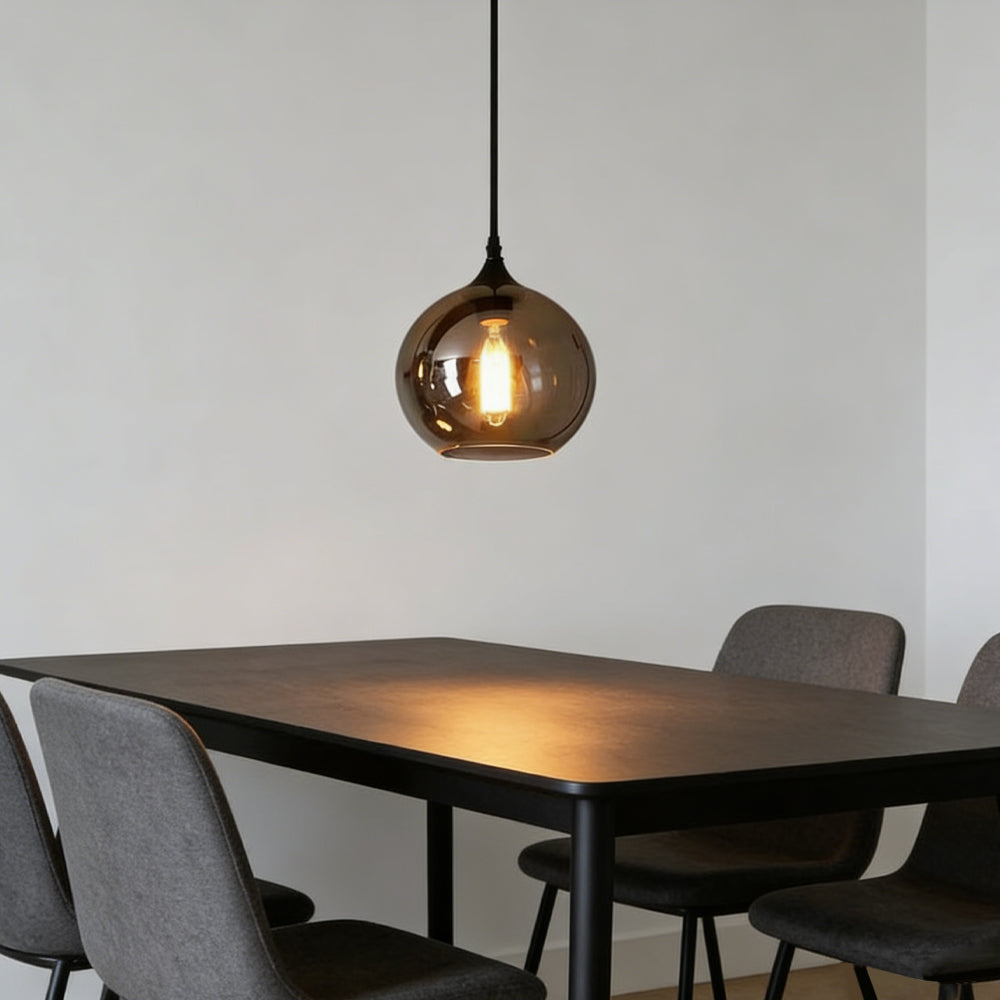 Pendant Light Glass Adjustable 11 in Indoor Dining Room Kitchen Island Ceiling Lamp | Kalsten